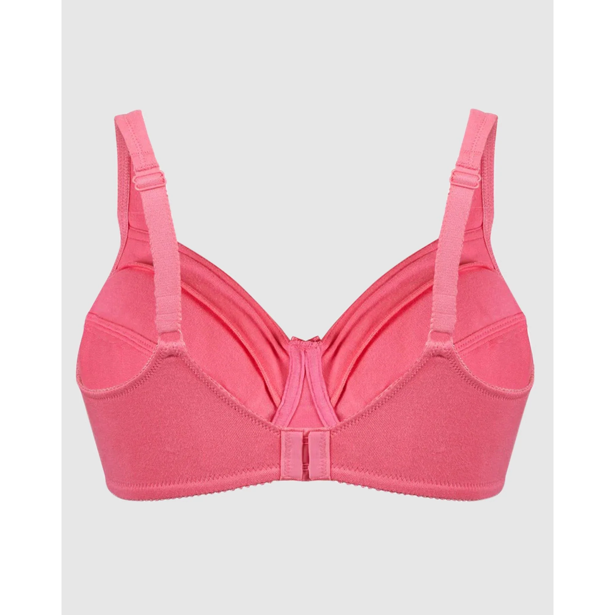 Satin Trim Wirefree Unlined Cotton Bra - Image 9