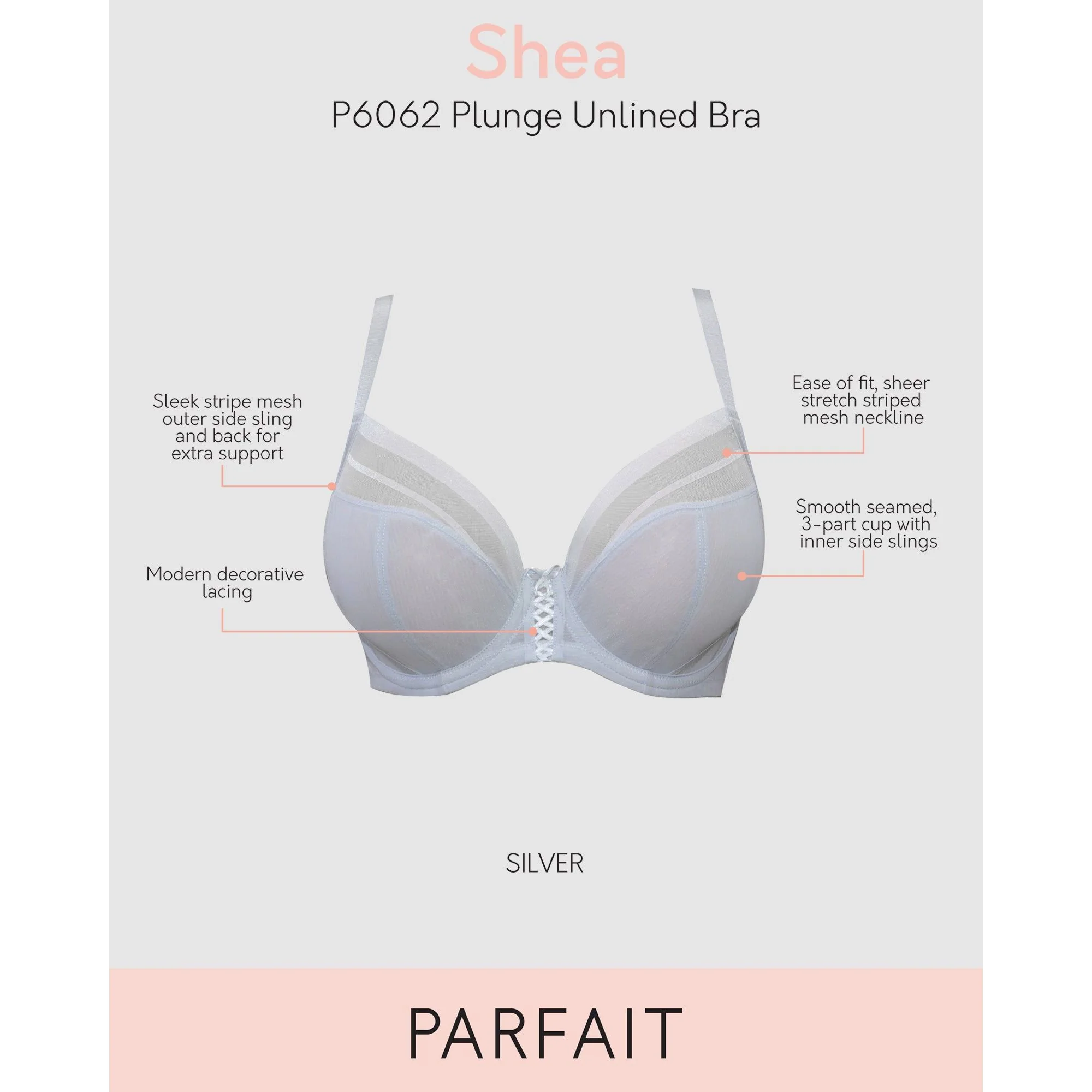 Shea Supportive Full Bust Plunge Bra - Image 5