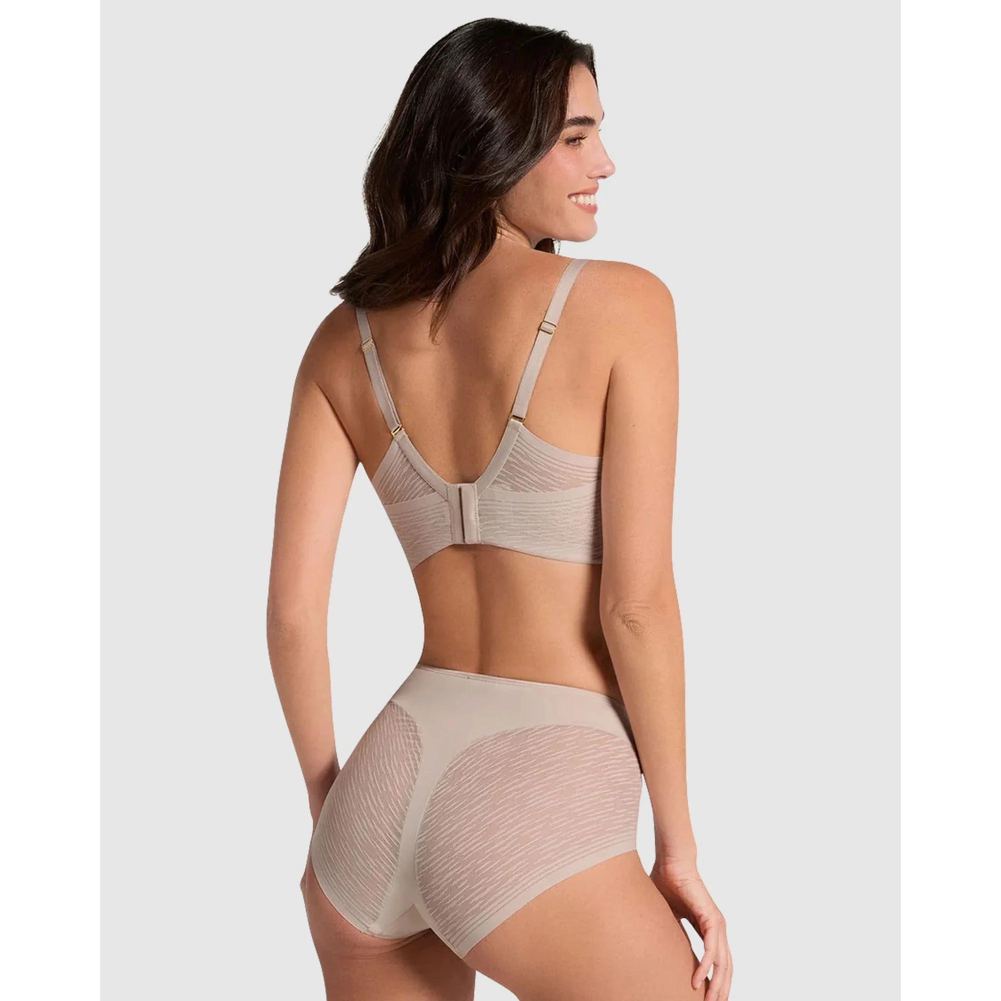 Sheer Undetectable Medium Control High Waist Shaping Brief - Image 5
