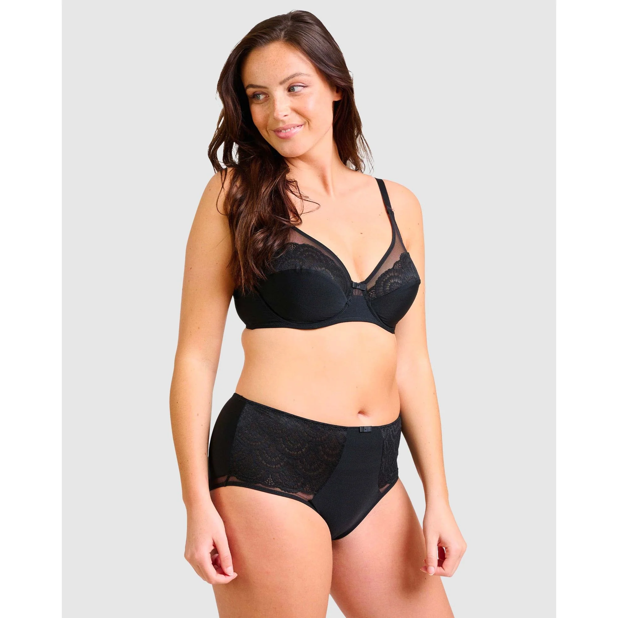 So Feminine Plus Size Microfibre Shorties - Image 3