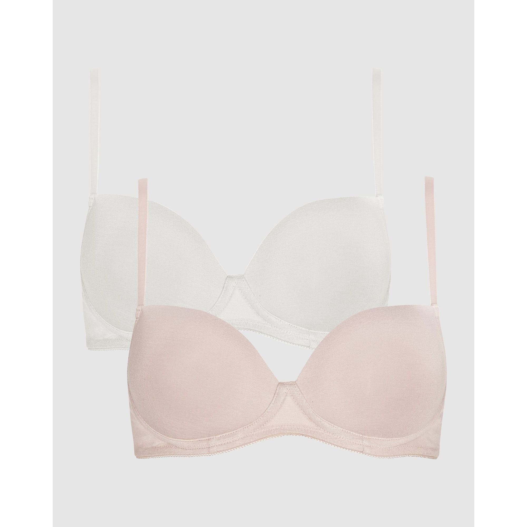 Sophia Wirefree Viscose T-Shirt Style Teen Bra (2 Pack)