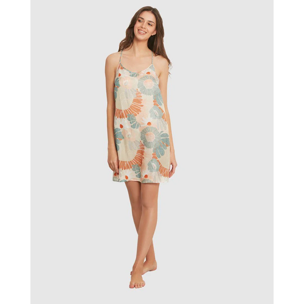 Spaghetti Strap Short Ecovero Viscose Satin Chemise - Image 3