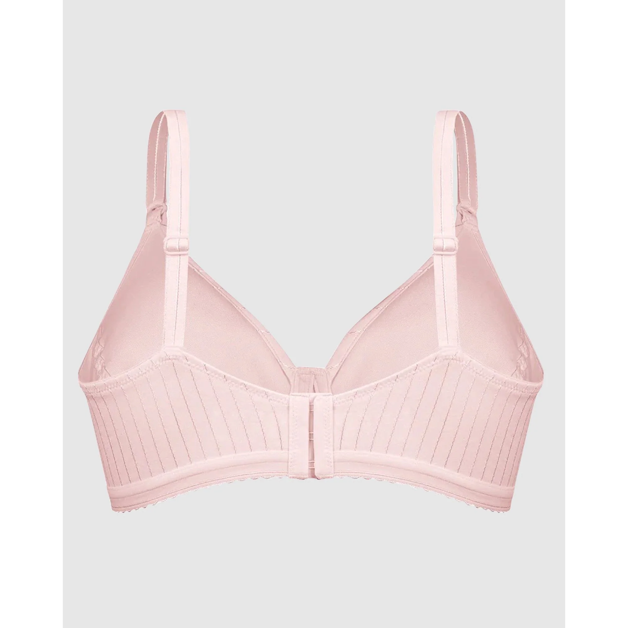 Striped Cotton Lightly Lined Wirefree Plunge Bra - Image 9