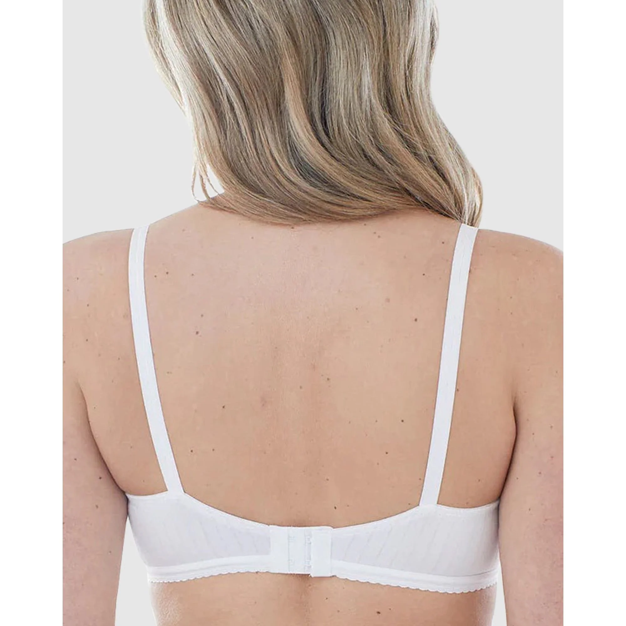 Striped Cotton Lightly Lined Wirefree Plunge Bra - Image 2