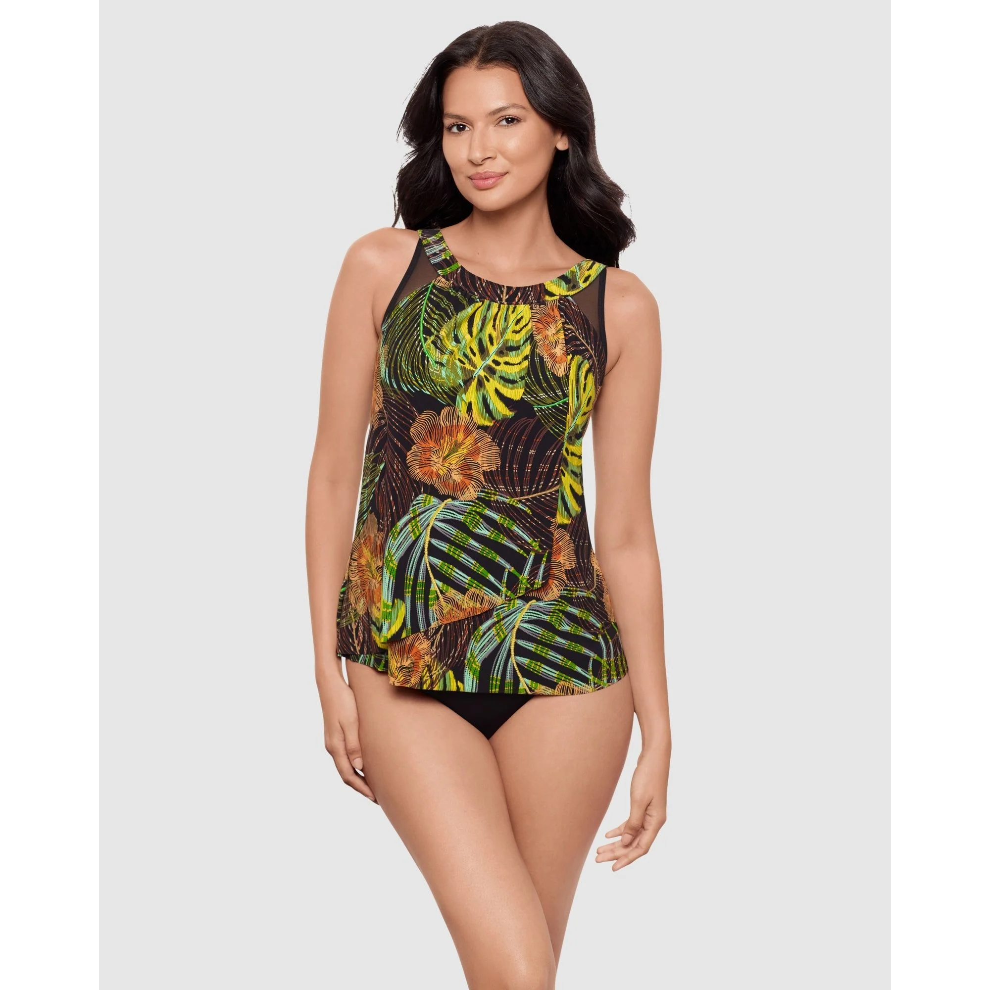 Sunset Islet Ursula Underwired High Neck Tankini Top - Image 5