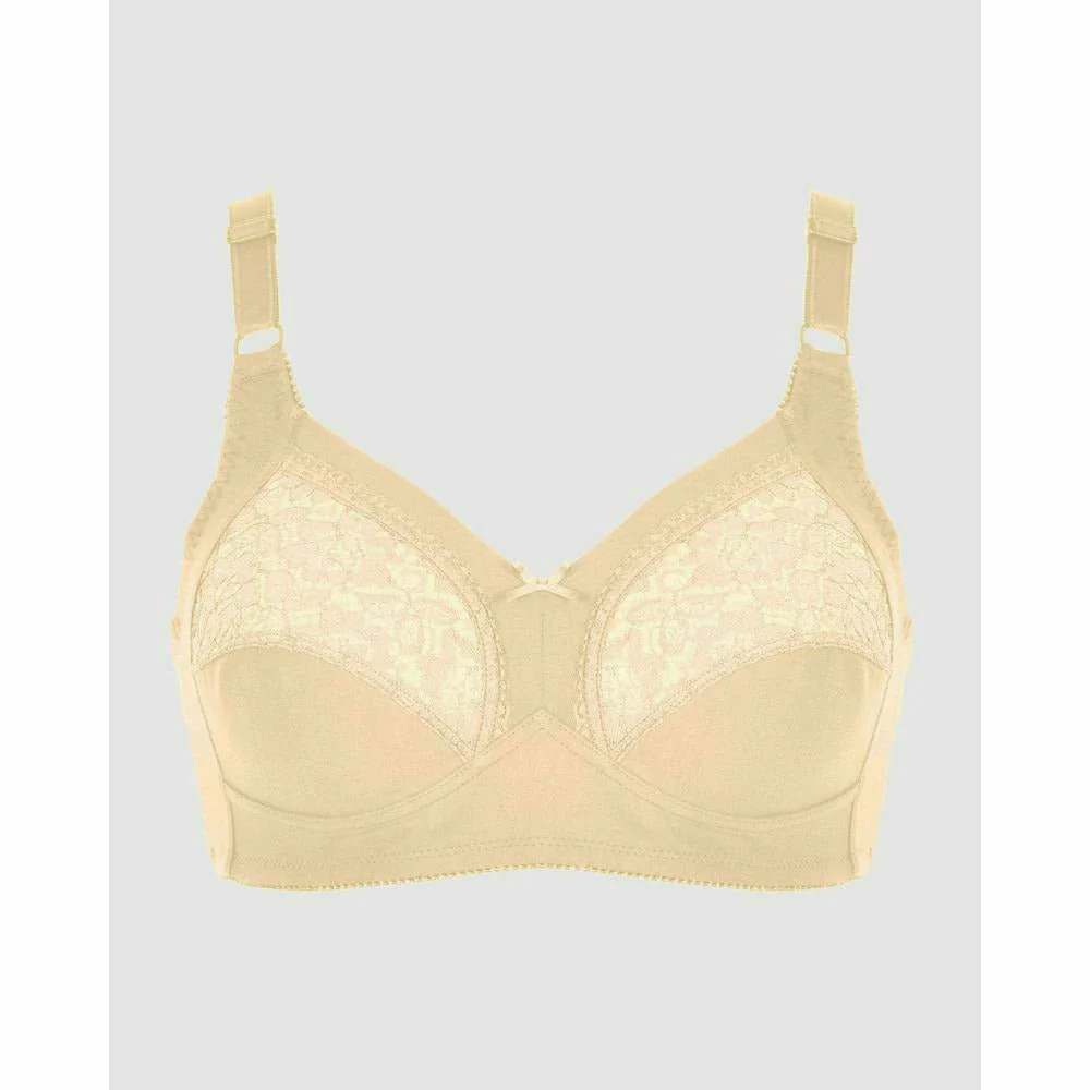 Supportive Soft Cup Wirefree Cotton Bra - Image 3