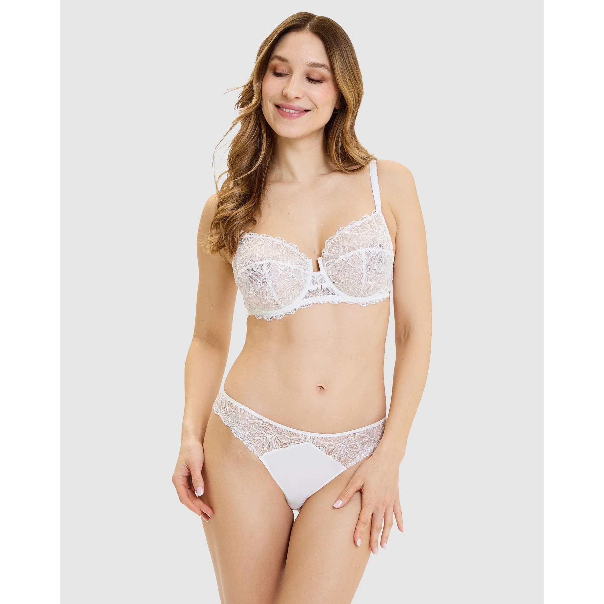 Suzan Wired Unlined Full Cup Lace Bra - Image 4