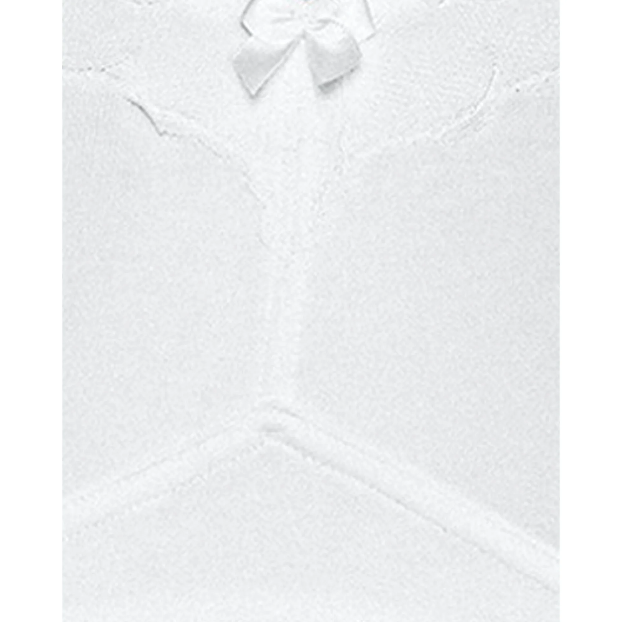 Wide Strap Wirefree Cotton Bra with Lace-White - Image 7