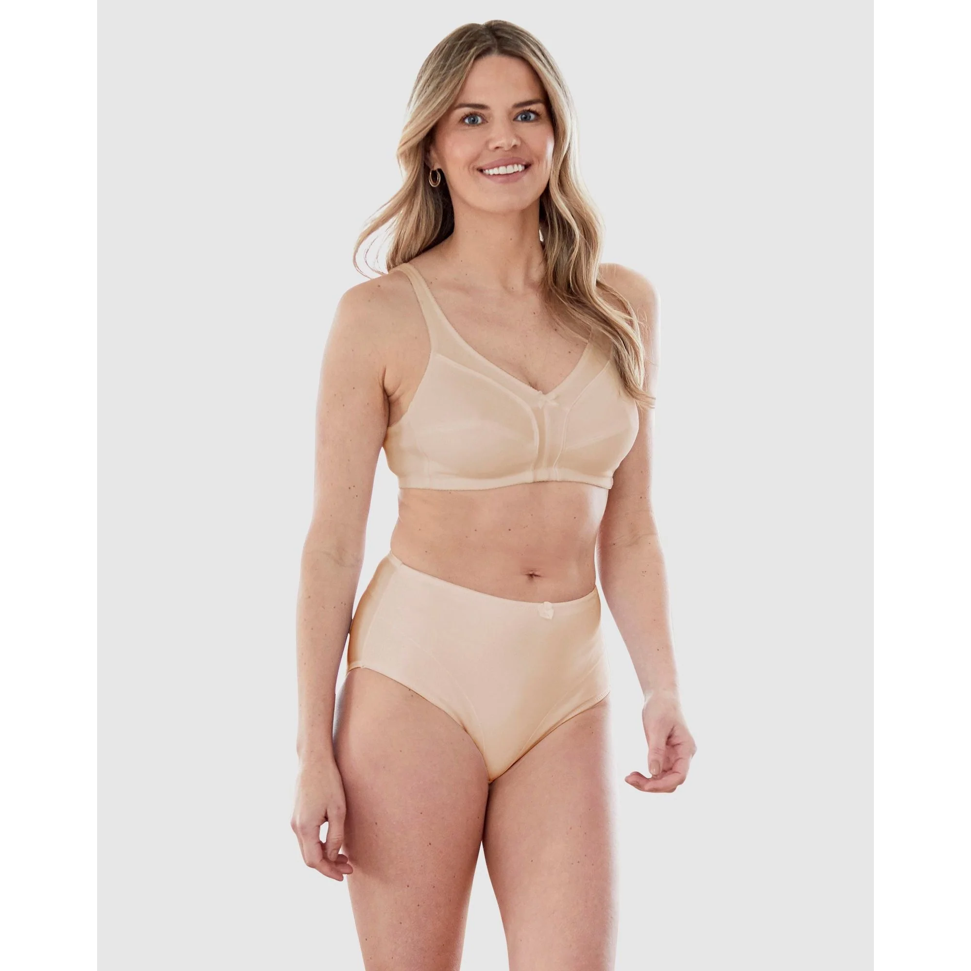 Wirefree Full Cup Unlined 100% Cotton Bra - Image 3