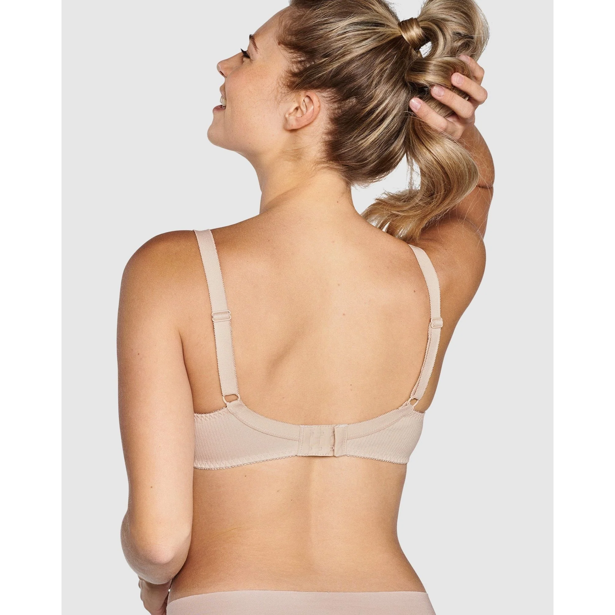 Wirefree Ribbed Pure Cotton Bra - Image 4