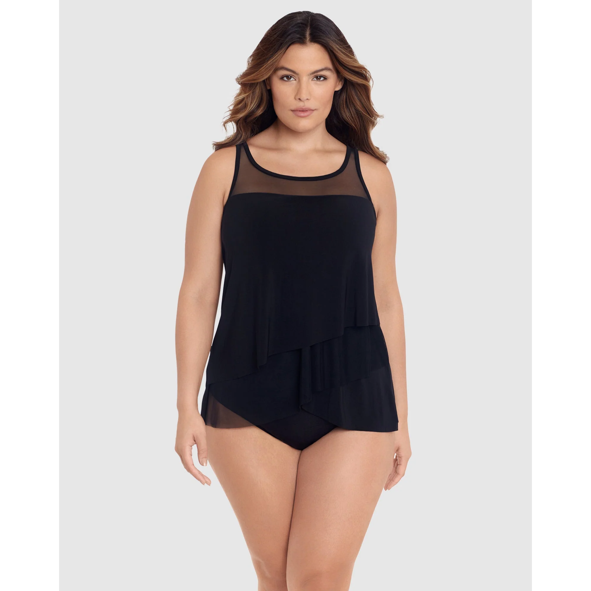 Illusionists Mirage Floaty Layered Tankini Top PLUS - Image 4