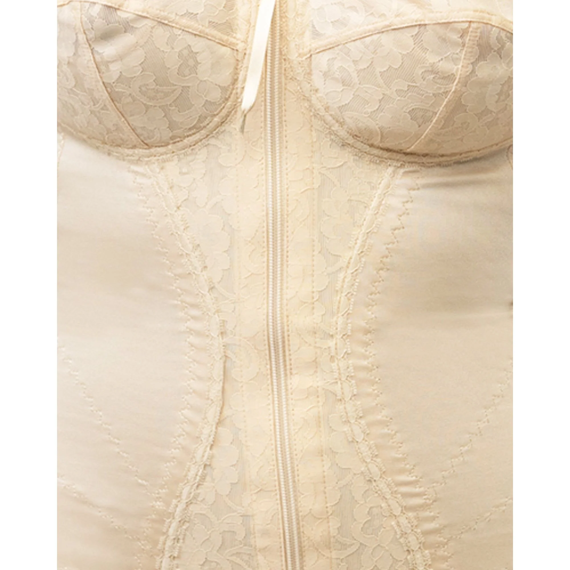 Zip Front Firm Control Lace Corselette Bodyshaper - Image 6